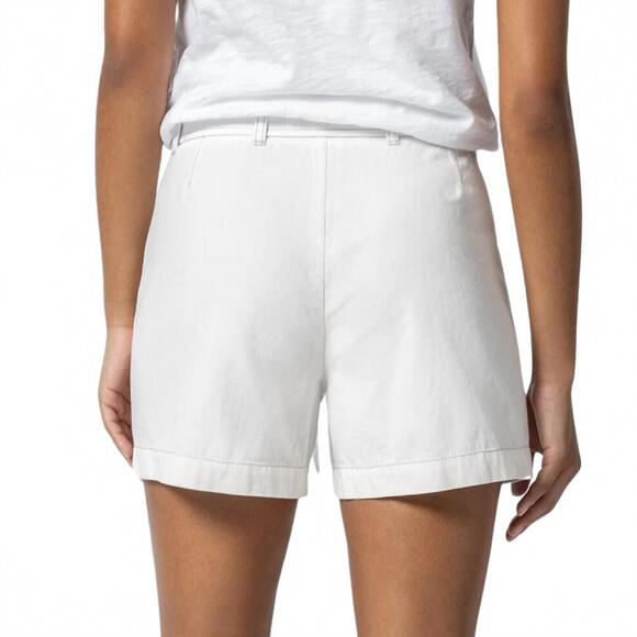 NEW LILLA P belted canvas short in white - Picture 3 of 4